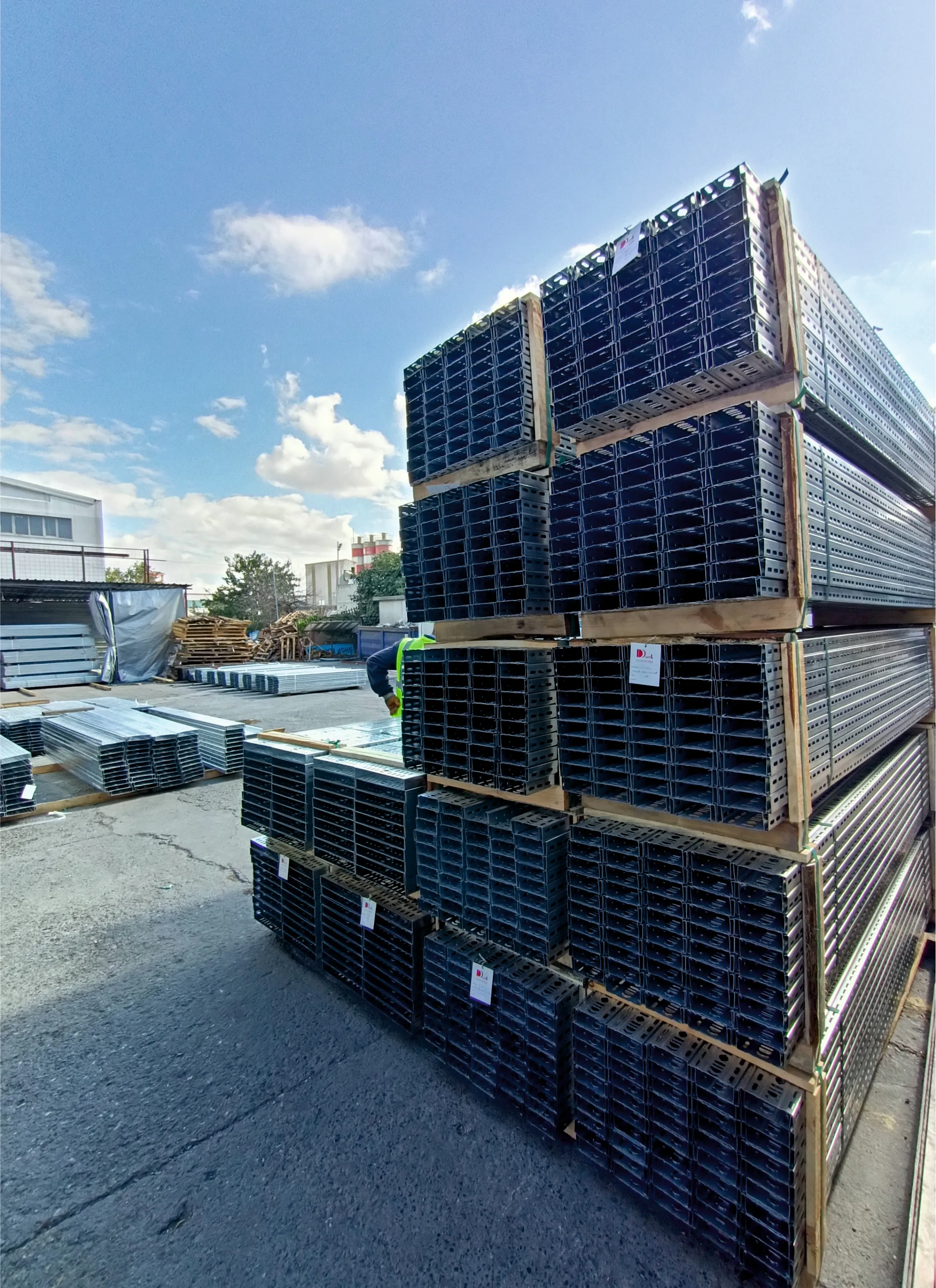 Dual Metal cable management manufactured and stocked in the UK