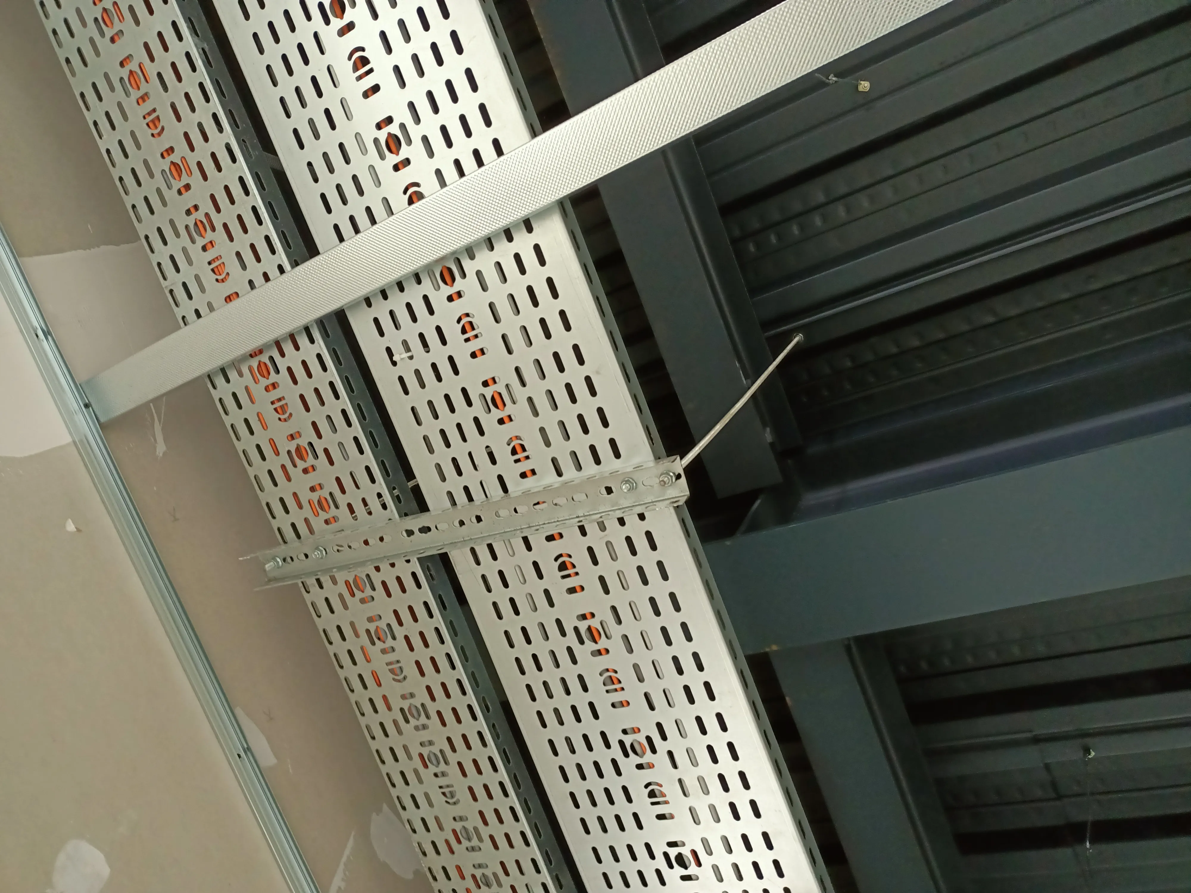 Dual Metal cable management installed for electrical contractors